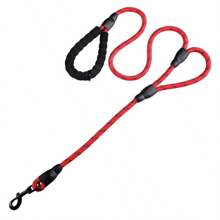 2-Handle Anti-Burst Dog Leash, Premium Quality Dog Leash With Soft Grip Handle - Durable, Suitable For Training, Walking And Outdoor Recreation - Great For Camping And Backyard Play With Pets Of All Sizes, Nylon Reflective Long Dog Training Leash, Dual Pet Leash For Small/Medium/Large Dogs