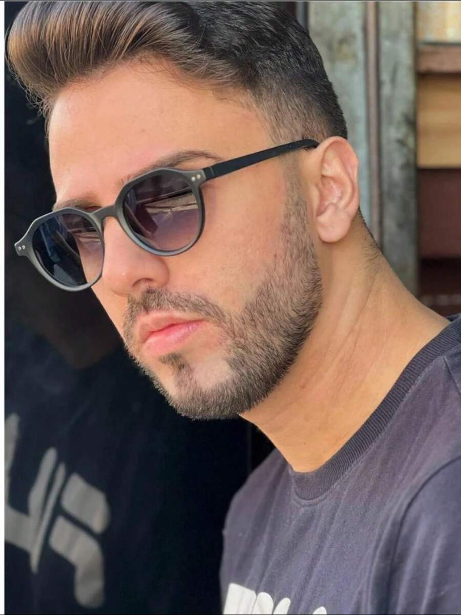 Men's Fashion Casual Glasses For Summer - 磨砂黑 - 查看 1