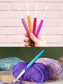 PRYM Crochet Hook For Wool Ergonomic Pink Handicrafts Tools Wholesale Crocheting Hook Yarn Wool Knit Tools Sweater Scarf DIY Crochet