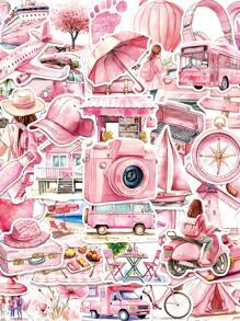 50pcs Outdoor Travel Theme Stickers, Ins Style Fresh, PVC Waterproof Material Gift Box Decoration, Label Stickers, Envelope Seals, Graffiti Stickers, Decorate Guitar, Notebook, Suitcase, DIY Handicraft, Planner Decoration, Back To School Kids Labels School, Travel Scrapbook Stickers, Stickers For Scrapbook, School Stickers, Sticker Travel,Stickers,Travel,Scrapbook Supplies