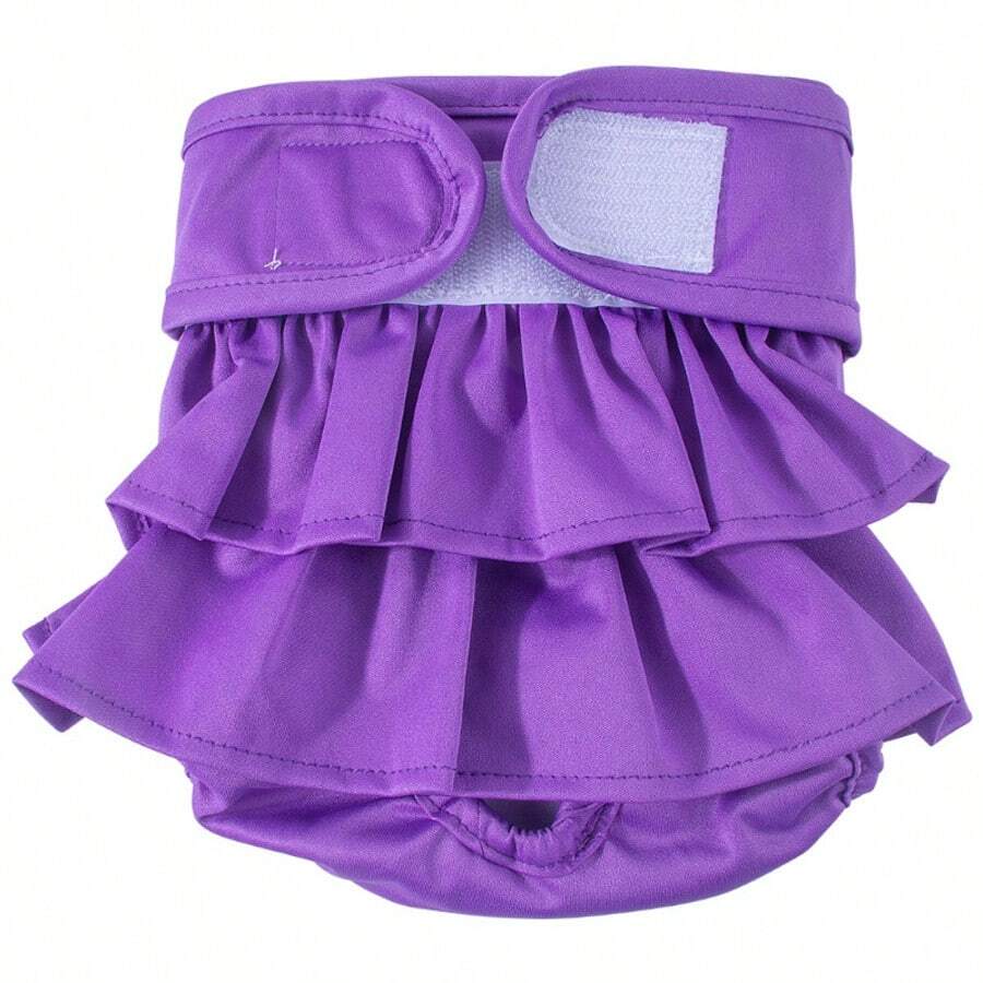 源头工厂母狗生理裤家用款可洗狗裤月经尿布宠物生理裤1件荷叶边设计宠物卫生裤2件宠物狗/猫小型犬幼犬可爱舒适什锦装