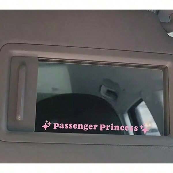Car Sticker Passenger Princess Personalized Car Sticker Rearview Mirror Decoration Reflective Sticker