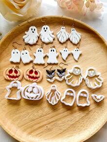 Halloween Polymer Clay Cutter For Jewelry Making, Ghost Bat Clay Tool For Charm Making, Pumpkin Clay Cutter Mold Crafting Handmade Tool - Clay Cutter - View 9