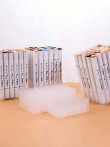 1 pieza Soporte de almacenamiento para bolígrafos marcadores, soporte con 12/30/40/60/80/120/168 agujeros para almacenar bolígrafos, muy adecuado para encontrar fácilmente los colores, ordenado y limpio, caja para bolígrafos marcadores, útiles escolares, de vuelta a clases