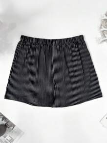 4pcs Men's Striped Print Boxer Briefs, Elastic Loose Fit Undershorts, Breathable Thin Trunks, Multi-Color Combination Set With Elastic Waistband