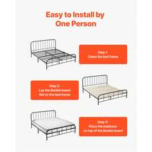 Full Size Bunkie Board, 0.4 In Foldable Bed Board Slats With Connection, Wooden Mattress Support For Full Size Bed, Support Under Mattress Boards, Ready To Use, 8 Piece, Burlywood - Full Size Burlywood - 查看 6