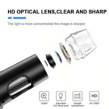 7-Inch/ 4.3-Inch Digital Microscope 1000X Magnification IPS LCD Digital Microscope - High-Definition Coin Collector's Tool With 8 Adjustable LEDs, Windows Compatible, Ideal For Adults And Hobbyists - 1000X - View 5