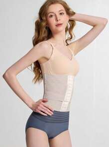 1 pieza es una prenda moldeadora deportiva y casual ajustada específicamente diseñada para mujeres, con un cinturón de goma de cloropreno segmentado y transpirable con hebilla y un cinturón acelerador de quema de grasa de plástico para el control de la grasa abdominal y el entrenamiento de la cintura. Este es un cinturón moldeador que puede ayudarte a ejercitarte mejor. Cinturón de cintura adecuado para ejercicio, hogar, deportes y caminar.