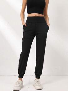 Set de 3 pantalones de yoga holgados para mujer, pantalones deportivos de cintura alta y ajuste estilizado, conjunto de ropa deportiva