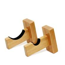 2 件棒球棒壁挂展示架，水平展示球棒挂架，曲棍球棒木质支架