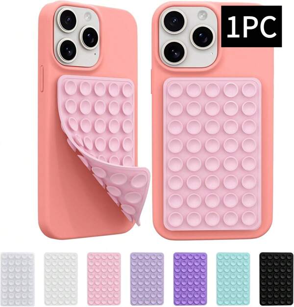 Silicone Octo Cup Buddy Sticky Grip Holder For Cellphone, Silicone Suction Cup Phone Case Mount Double Sided, Hands-Free Phone Accessories Strong Grip Holder For Selfie And Video