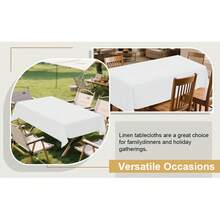 3pcs/12pcs/20pcs Plain Square Disposable Plastic Tablecloth, Waterproof & Stain-Resistant, Easy To Clean, Household Supplies - Multicolor - View 11