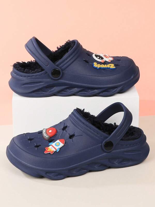 Children's Hole Fall And Winter Warm Cave Shoes For Boy And Girl Children