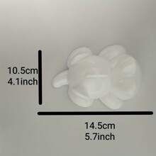 1pc Cute Cat Shaped Sushi & Mashed Potato Mold - Plastic, Suitable For Kitchen & Dining Use - White - View 3