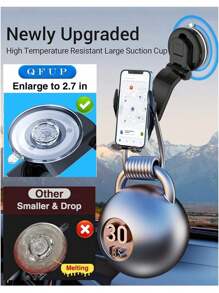 YITUMU Wireless Car Charger Holder, Fast Charging Automatic Clamping 15W Smart Dual-Control Induction Car Phone Holder, Optional Cigarette Lighter Car Charger Accessory, Suitable For Android And Apple Phones With Wireless Charging Function Car Accessories