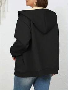 European And American Fashion Winter New Solid Color Pocket Zipper Warm And Plush Coat