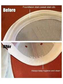 5/10/20/30/40/50片帽子吸汗贴，帽子吸汗垫，汗垫衬衫领垫，帽子减汗胶带，帽子衬垫帽子保护，衣领保护器，帽子吸汗贴，防汗防脏贴，一次性帽子吸汗垫，旅行必备 - 彩色 - 查看 2