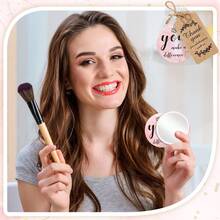 10 set di regali di apprezzamento ispiratori, set di specchi compatti da regalo, inclusi 10 pezzi specchi da trucco tascabili, 10 pezzi borse in organza, 10 pezzi cartellini di ringraziamento e 1 pezzo corda. Specchi tascabili da regalo, adatti per Natale, Capodanno, Pasqua, San Valentino, compleanni o lauree e matrimoni