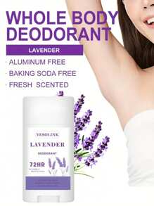 عود مزيل العرق المعطر برائحة الخزامى 75 مل، للإبط والرقبة والجسم والقدمين، يوفر نضارة لمدة 48 ساعة، مناسب للاستخدام الخارجي في الصيف، هدية رائعة