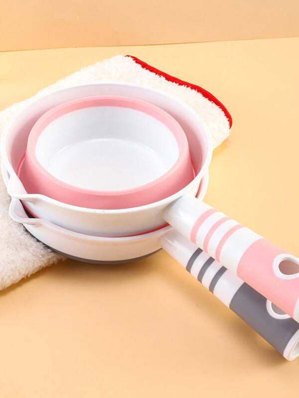 1pc Foldable Silicone Water Scoop, Multi-Function Hanging Collapsible Water Ladle, Portable Outdoor Water Scoop, Kitchen Tool