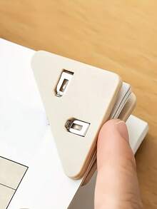 10pcs Multi-Functional Office Triangular Book Holder - Anti-Roll Plastic Office Stationery Book Holder, Test Paper Anti-Roll Acrylic Pp Holder, Storage Materials, Receipts, File Folders, And Organizer - Multicolor - View 8