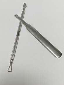 1/2 件专业不锈钢角质层和老茧去除工具套装、指甲钳、双头指甲推刀、指甲和足部护理工具、无香型 - 彩色 - 查看 13