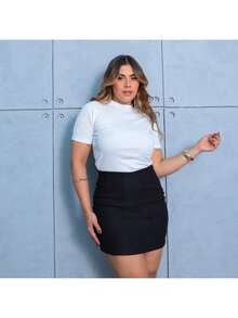 Saia Alfaiataria Curta C/ Short Justa + Meia Calça 180 Fios Festa Junina Arraiá