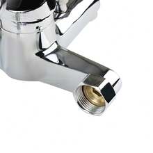 Shower Faucet Set, Chrome Sink, Shower Head, Shower Mixer, Faucet Handle Set, Faucet - Silver - View 9