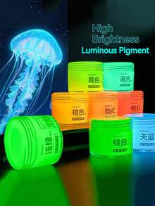 Bộ 8 màu, 20ml/60ml, sơn phát quang độ bão hòa cao, chống thấm nước và bền lâu, dùng để trang trí DIY trên đá, gỗ, vải bố và nhiều chất liệu khác, dụng cụ nghệ thuật cao cấp cho cả trong nhà và ngoài trời. - Một cỡ - Xem 8