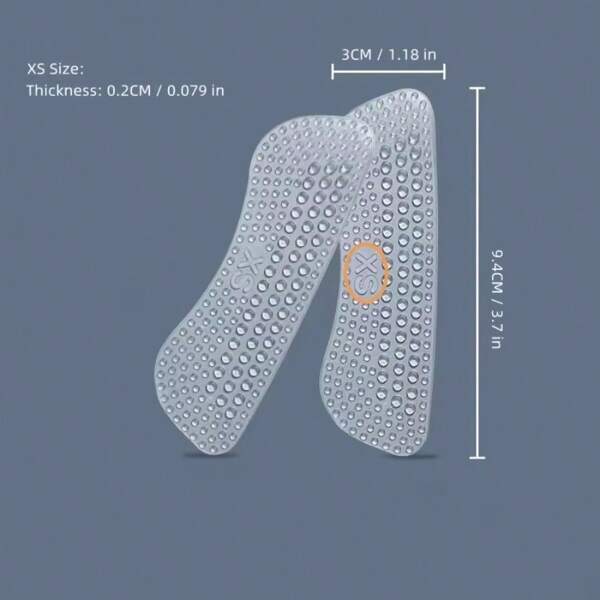 2 Non-Slip Silicone Heel Protective Pads - Women's High Heels Anti-Slip Stickers, Men's Heel Pads, Foot Patches, Abrasion And Comfort Insoles
