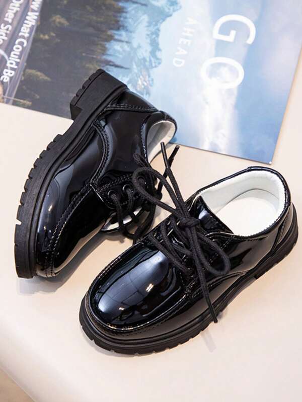 Chaussures habillées souples pour enfants, pour garçons et filles. Nouvelles chaussures à semelle souple pour le printemps/automne. Chaussures plates noires oxford pour enfants. Chaussures de cérémonie fines pour garçons