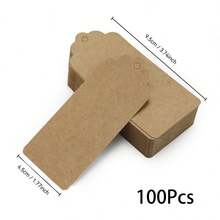 10-300pcs Blank Kraft Paper Tags, DIY Handmade Heart Hollow Gift Tags With Jute Twine, Suitable For Wedding Party Decoration, Candy Box Packaging, Gift Tags, Message Cards - Multicolor - View 13