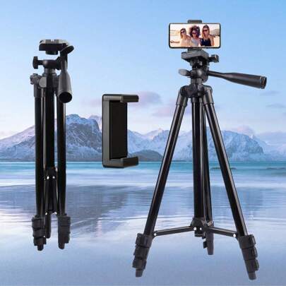 ZoMei ZOMEi 50" Lightweight Portable Tripod Stand With Adjustable Legs, Phone Holder, And Carrying Bag - Ideal For Travel And Photography