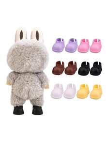 2pcs Doll Shoes, DIY Bright Shoes, Finger Shoes