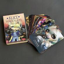 Alice The Wonderland Oracle Tarot Cards, English Deck Fortune Telling Cards, Party Game, Holiday Gift - Multicolor - View 1
