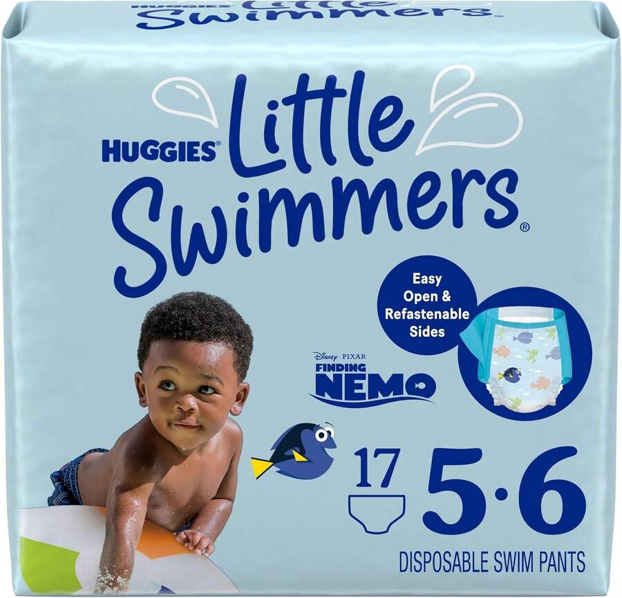 Huggies  Disposable Swim Diapers, Size 5-6 (32+ Lbs), 17 Ct - 17 - 查看 1