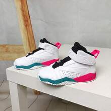 Nike 童鞋 Air Jordan AJ小童運動耐磨搭扣休閒鞋籃球鞋運動鞋 - 白色 - 查看 7