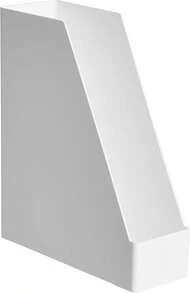 Rectangular Plastic Desk Organizer, Magazine Rack, White, 2-Pack - Brown - View 6