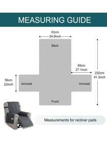 1seater Water Repellent Relax Recliner Covers For Hotel Home Quilted Armchair Slipcovers Pet Sofa Seat Cover With Elastic Strap Home Decor