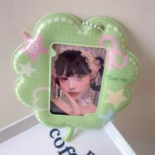 Giá đỡ thẻ ảnh Kpop dễ thương có móc khóa 3 inch giá đỡ thẻ ảnh ID mini bảo vệ văn phòng phẩm, đồ dùng học tập, trở lại trường - Nhiều màu - Xem 16