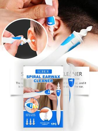 Spiral Ear Cleaner Ear Cleaner Ear Picking Spoon. High-Efficiency Cleaning: Quickly Adsorbs Dirt In The Ear, Providing A More Thorough Cleaning. A Great Helper For Home And Travel: Suitable For Both Family And Travel Use.