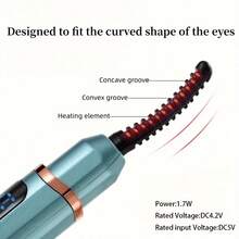 New Electric Eyelash Curler, Heated Eyelash Curling Tool With 3 Temperature Settings, 300mAh Large Capacity Battery For 15s Fast Heating And Long-Lasting Curling, With Battery Indicator Light, Great Gift For Women