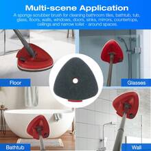 1 đầu bàn chải thay thế, tương thích với hệ thống lau nhà xoay một xô O-Cedar, bàn chải thay thế để vệ sinh bồn tắm và gạch, phù hợp với máy lau nhà xoay O-Cedar EasyWring, bàn chải lau sàn, dùng cho vòi sen, bồn tắm, tường, dụng cụ vệ sinh, phụ kiện vệ sinh - Đỏ - Xem 6