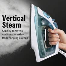 Steam Iron, Non-Stick Bottom Plate, Hand-Held Household, High-Pressure Steam, Anti-Blocking Calcification, Multi-Functional Water Spray, Low Temperature Leakage, Constant Temperature Adjustable 2000W - EU E Type Plug(220-240V) - View 3