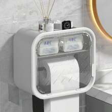 1pc Wall-Mounted Aluminum Alloy/Stainless Steel Bathroom Toilet Paper Holder
