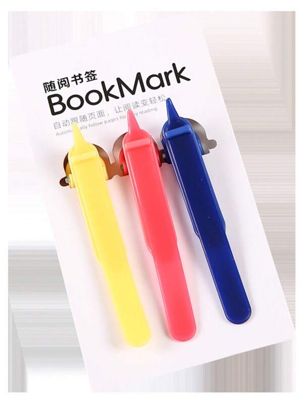Marque-page minimaliste en silicone vierge, outil de lecture avec suivi de mémoire automatique