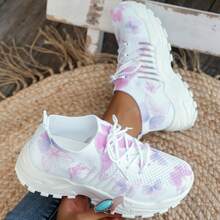 Women's Casual Sports Shoes - Breathable & Non-Slip, EVA Material, Comfortable Ankle Support, Slip-On Design, Suitable For Running & Tennis,Spring Sneakers, Perfect As A Women's Day And Mother's Day Gift. - 粉色 - 查看 6