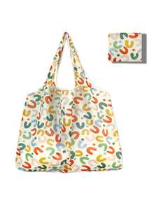 Bolsas de compras plegables, bolsas reutilizables para compras, bolsas compactas para uso periódico, reciclaje, bolsas de compras (animales) - Multicolor - Ver 8