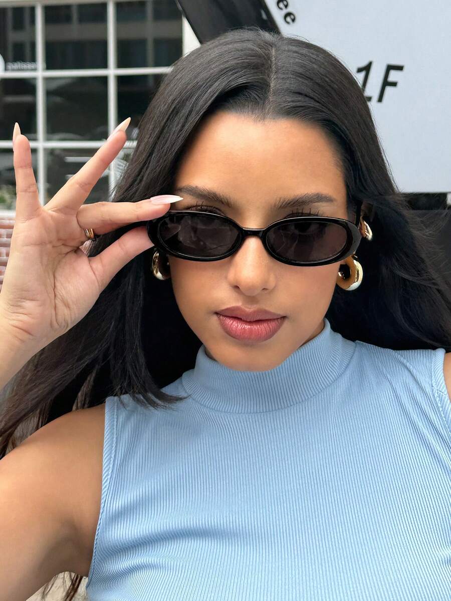 DareSee 2pcs Classic Plastic Oval Women Eyeglasses Combination For Holiday Gift Tropical Beach Vacay Outdoor Casual Activities Street Snap Beach Accessories Music Fest Y2KFest Back To School Autumn Winter Gifts Music Fest