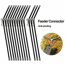 4/8pcs Swivel Snaps Set, Universal Fishing Line Connector, Durable ABS, Black, With Glow-In-The-Dark, For All Anglers - Essential Fishing Tackle Accessories - Black - View 2